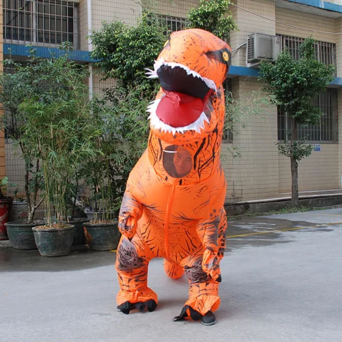 Надувной костюм динозавра T REX надувной на Хэллоуин вечерние костюмы для