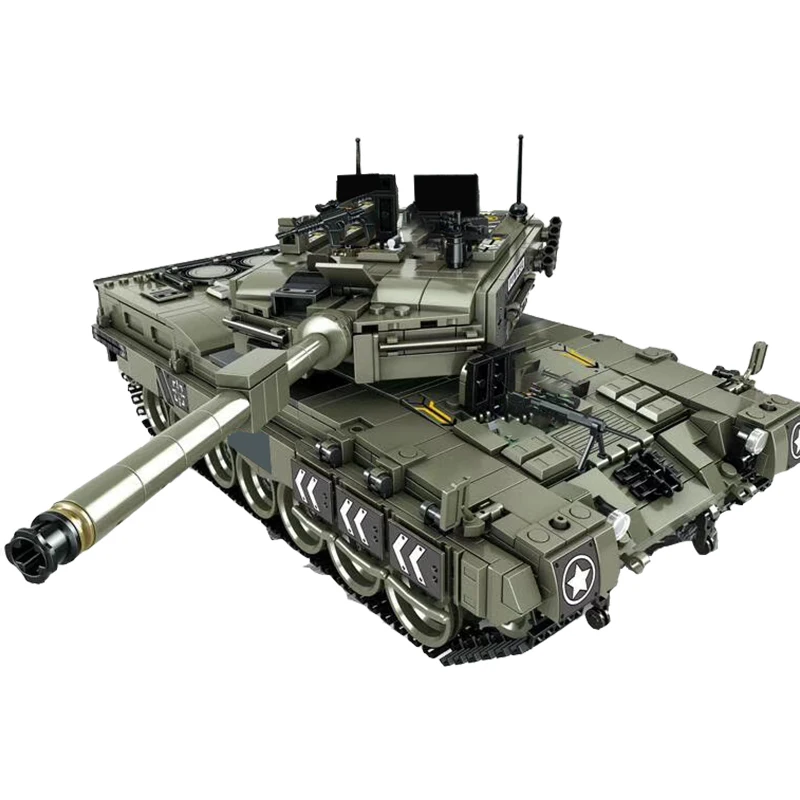 Comprar 1747 Uds. Leopard 2 Modelo de tanque de batalla principal bloques de construcción compatibles legotely Military Segunda Guerra Mundial soldado Bicks juguetes para chico y niños