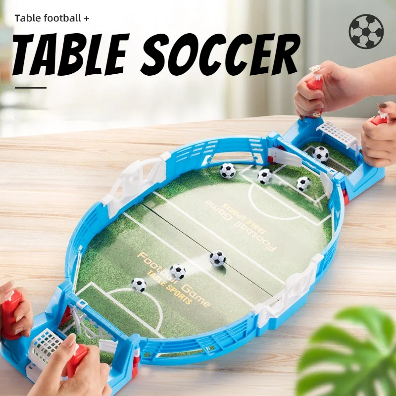 Table Soccer Mini Football Board Game Kit Toys For Kids Adult Sport Outdoor Portable Tabletop Games Play Educational Toys Gift