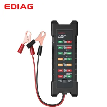 

Car Battery Tester Ediag BM410 12~24V Copper Clip Version Digital 6 LED Alternator Auto Battery Analyze