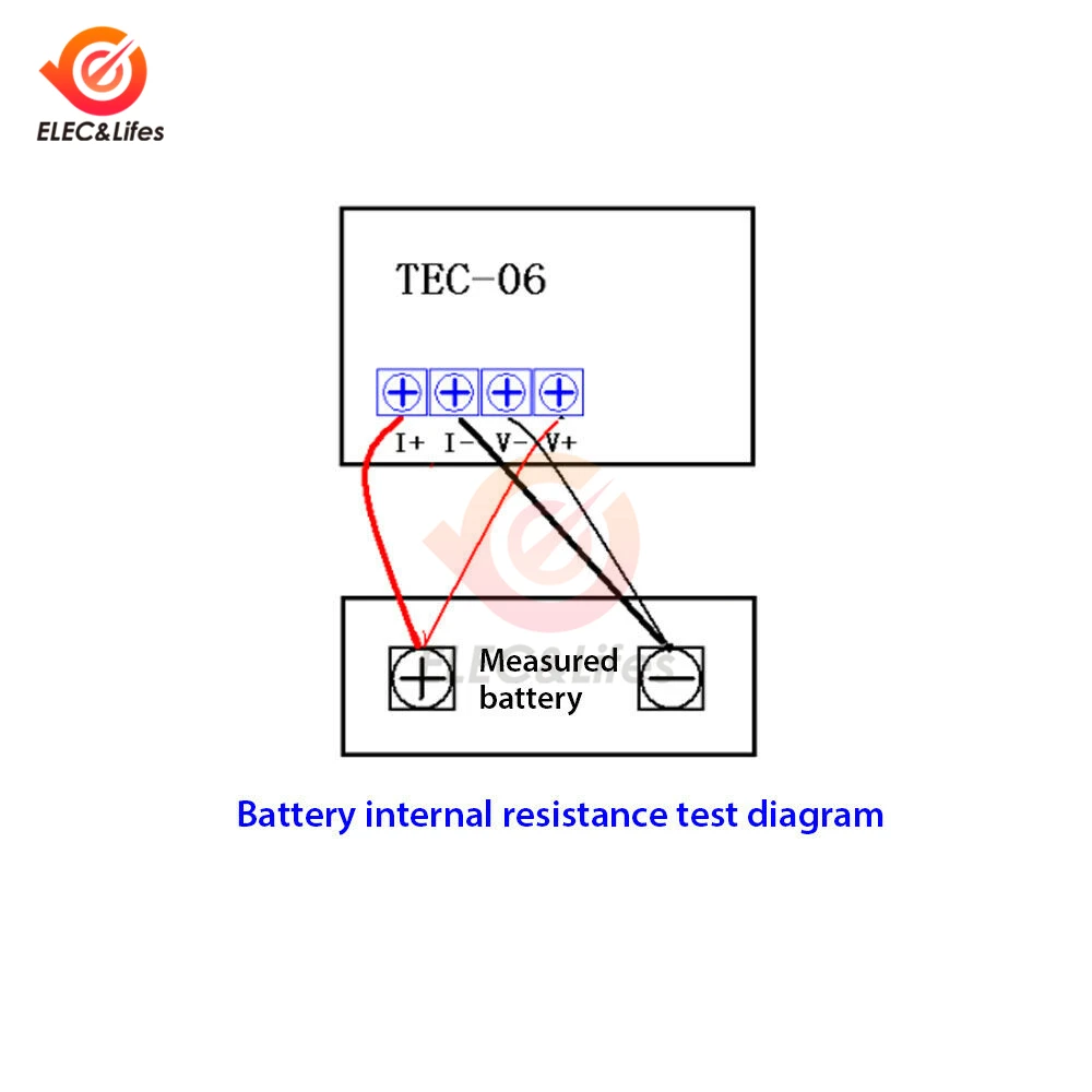 Светодиодный дисплей тестер емкости батареи TEC-06 16 Вт постоянный ток электрической нагрузки DAC Линейный модуль Макс 500AH W/Вентилятор