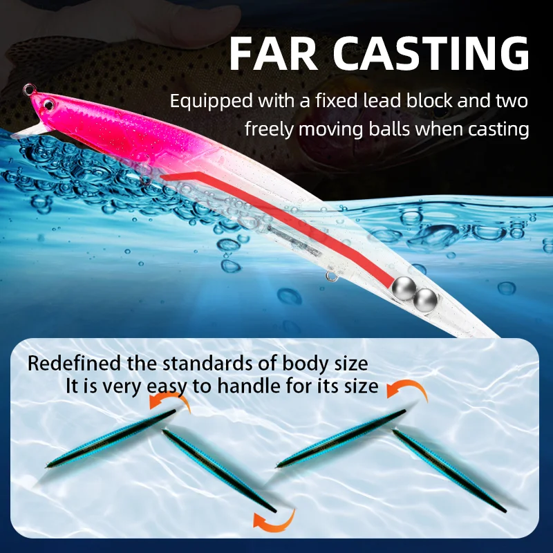 BEARKING PRO 175mm 27.7g 품질 낚시는 하드 미끼를 유혹합니다. 슬림 품질 wobblers 미노우 인공 미끼 태클