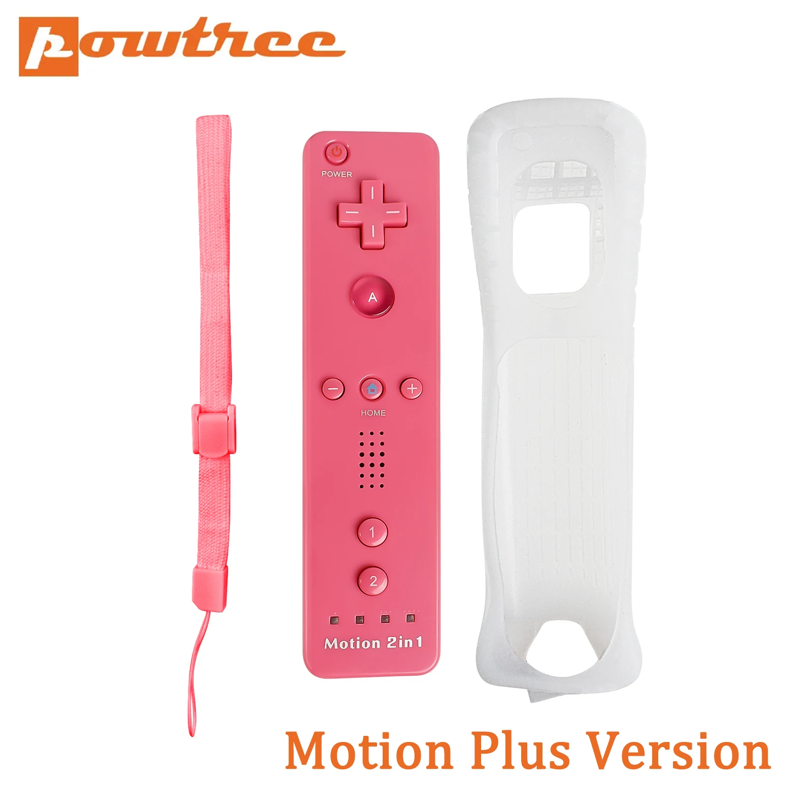 Wireless Gamepad For Nintend Wii Joystick 2 in 1 Joystick Joypad   Optional Motion with  rope protector 