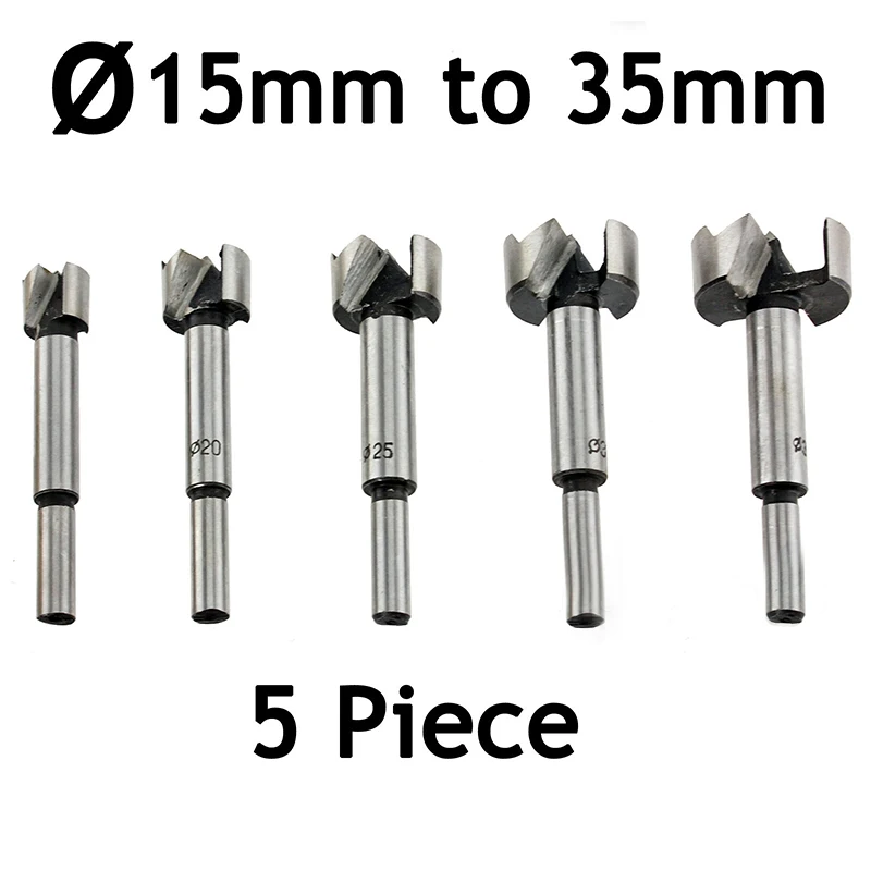 

Quality Woodworking Wooden Drill Set Replacement Metalworking CNC Hand Tools 5Pcs Accessories