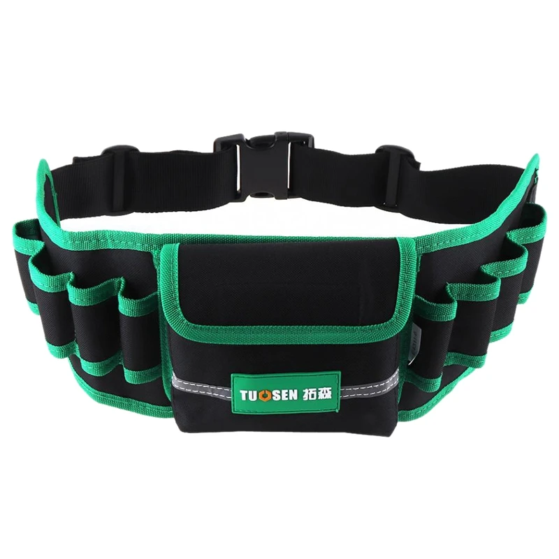 

Tuosen Multifunction Durable Waterproof Canvas Tool Bag Waist Belt Bag Electrician Repair Tool Pouch Organizer With 8 Holes 1 Po
