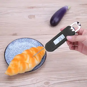 

Folding BBQ Thermometer Digital Temperature Meter Food Probe Measure Device Cooking Liquid Temperature Tool