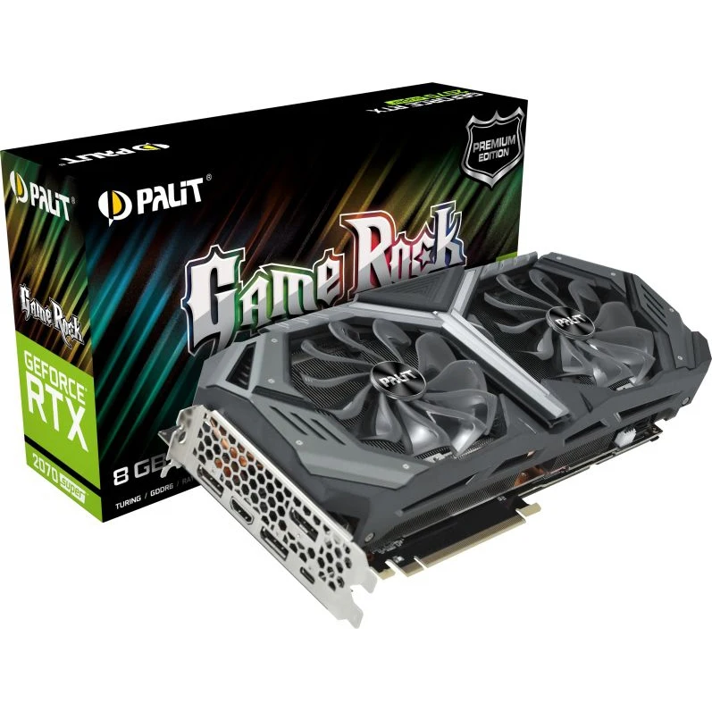 Видеокарта Palit PCI-E PA-RTX2070SUPER GRP 8G NV RTX2070SUPER 8192Mb 256b GDDR6 1605/14000/HDMIx1/DP