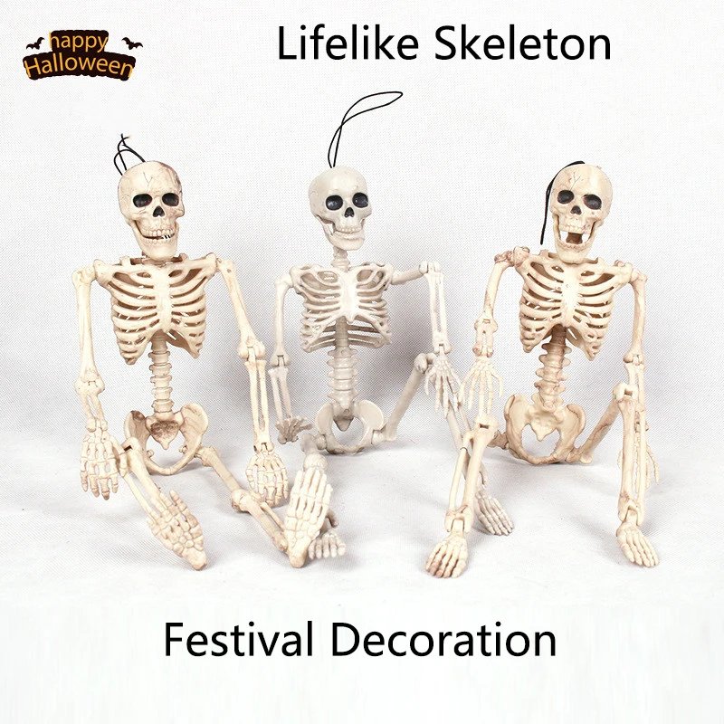 

Scary Skull Skeleton Halloween Decoration Halloween Props Hanging Decoration Outdoor Party Horror Luminous 40x10cm