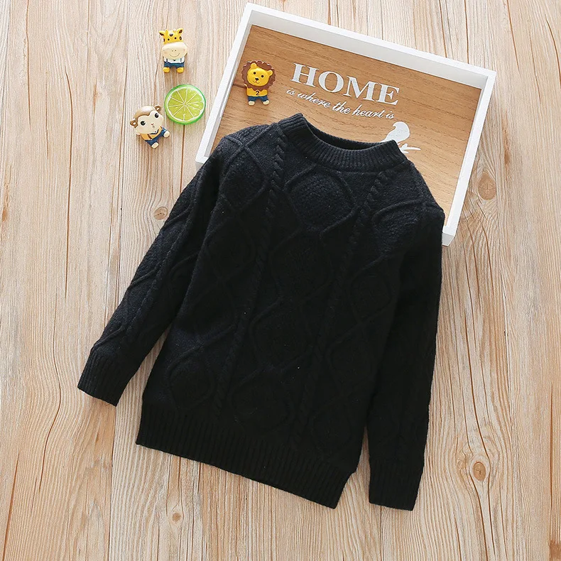 Autumn New Arrival Girls Fashion Warm Fleece Sweaters Kids Candy Color Sweaters Sweater Girls
