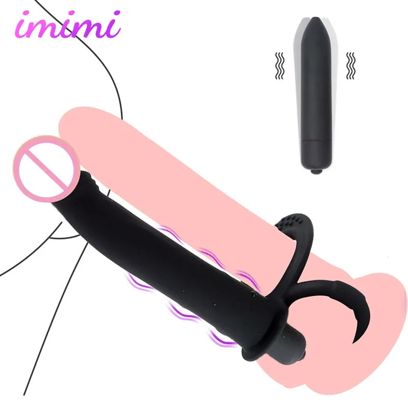 Anal Beads Butt Plug Vibrator Double Penetration Strapon Dildo Vibrator G Spot Clitoris Stimulator Massger Sex Toys for Men