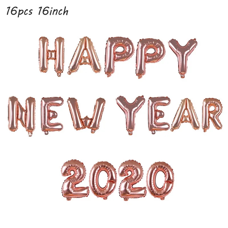 RG 2020newyear Счастливый год Рождество декор фоторамка реквизит фольга бумажный шарик баннер гирлянда Navidad подарки вечерние принадлежности - Цвет: RG 2020newyear