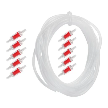 

10M Aquarium Air Line Hose Fish Pump for Fish Tank with 10 Non-Return Check Valves Aquarium Air Pump Accessory