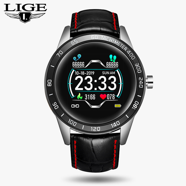 Steel Band Smart Watch Men Heart Rate Blood Pressure Monitor Sport Multifunction Mode Fitness Tracker Waterproof Smartwatch