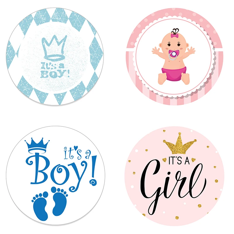 24 BOYS BLUE BABY SHOWER PARTY SCATTERS CUTOUTS STICKERS FAVORS CRAFT 