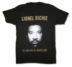 Lionel Richie All The hips Tour 2014 Мужская черная футболка новая футболка с круглым вырезом для взрослых