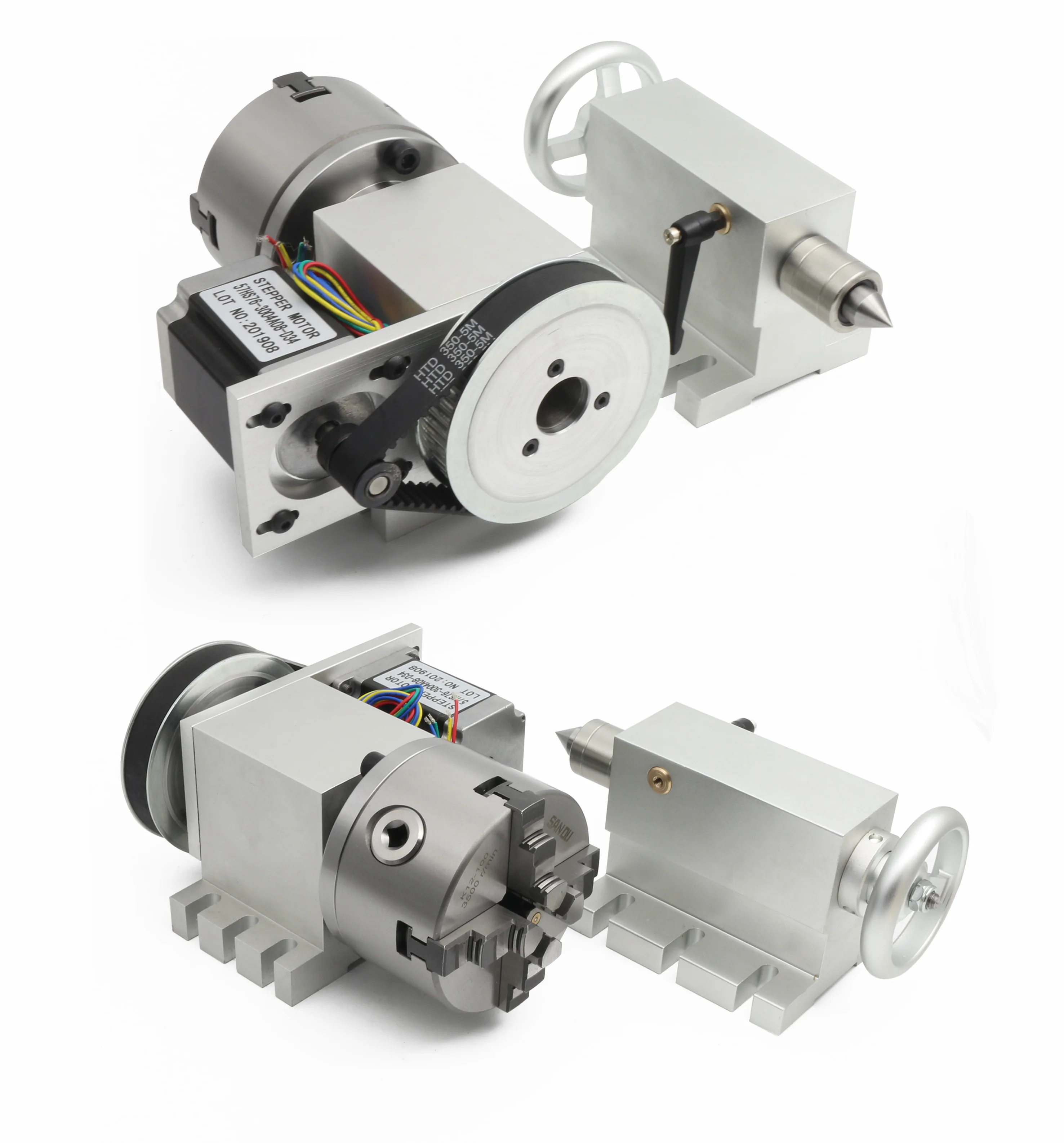 Electric Motors K12100mm CNC Router Milling Machine Rotational Axis