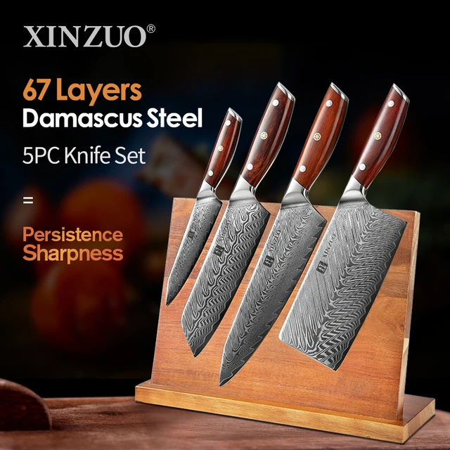 TOP Chef Knife Set For Professional Or Home Cooks - Best Damascus