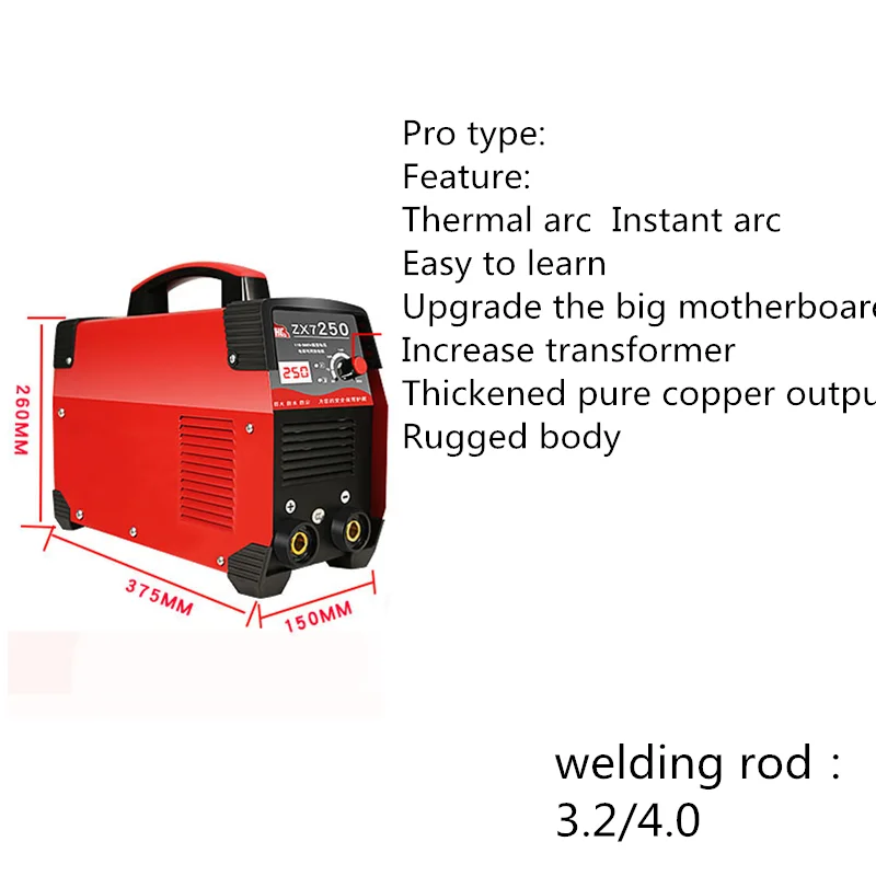 Welding Machine 220v Mini Portable Industrial IGBT ARC Welder Inverter