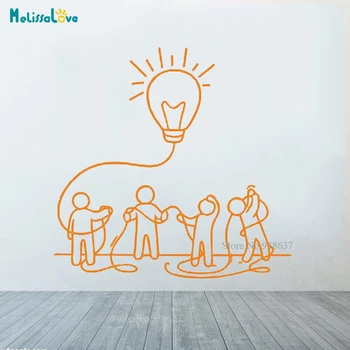 

Teamwork office motivation Quote Decal office home business Classroom Inspiration Decor Removable Vinyl Wall Sticker BB087