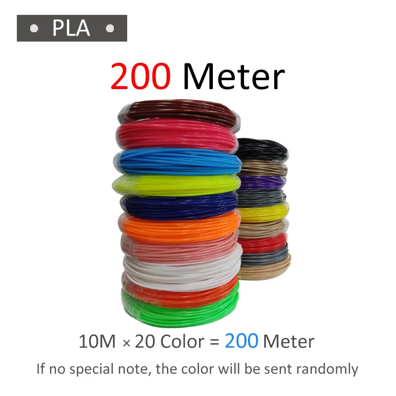 Сублимационная pla нить abs 3d принтер светится в темноте пластик 1,75 мм impresora resina для ручек abs filamento дешево - Цвет: 200 meter