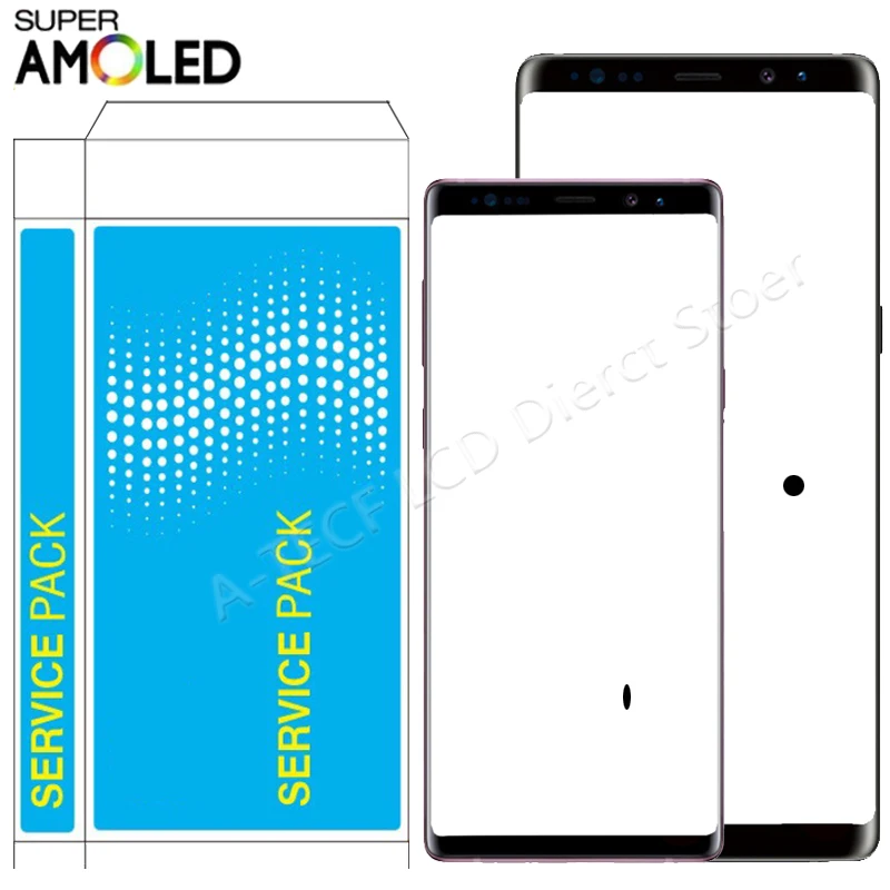 ЖК дисплей AMOLED N950 6 3 дюйма для Samsung Note 8 N9500 N950FD сенсорный экран рамка Galaxy с точечным