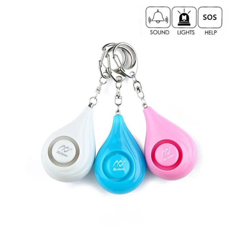 130dB Safe sound Personal Alarm Self-defense Keychain Emergency Anti-Attack Tool 3 Colors