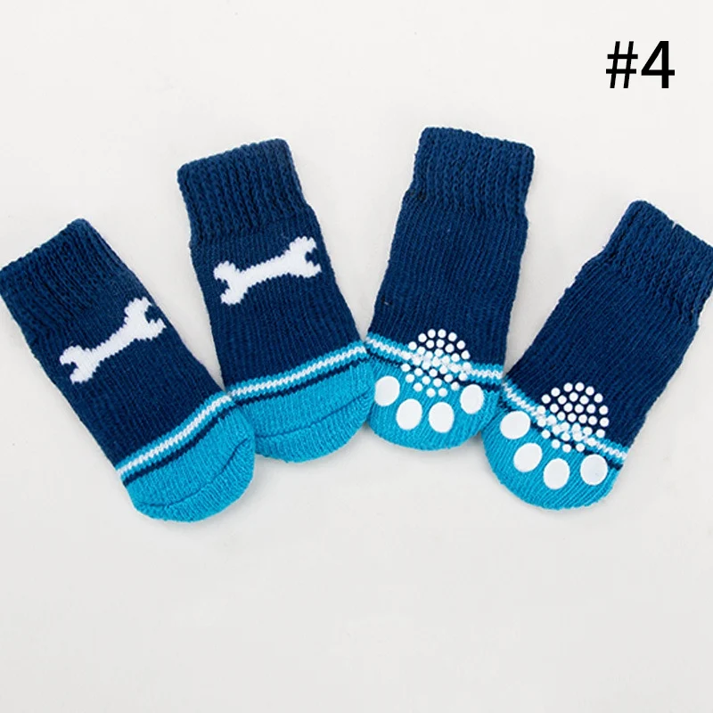 Style 4 Новые поступления носки для собак зимняя обувь для собак теплые носки для домашних животных для щенков, кошек нескользящие носки для щенков мягкая обувь для собаки питомец поставки - Цвет: Style 4