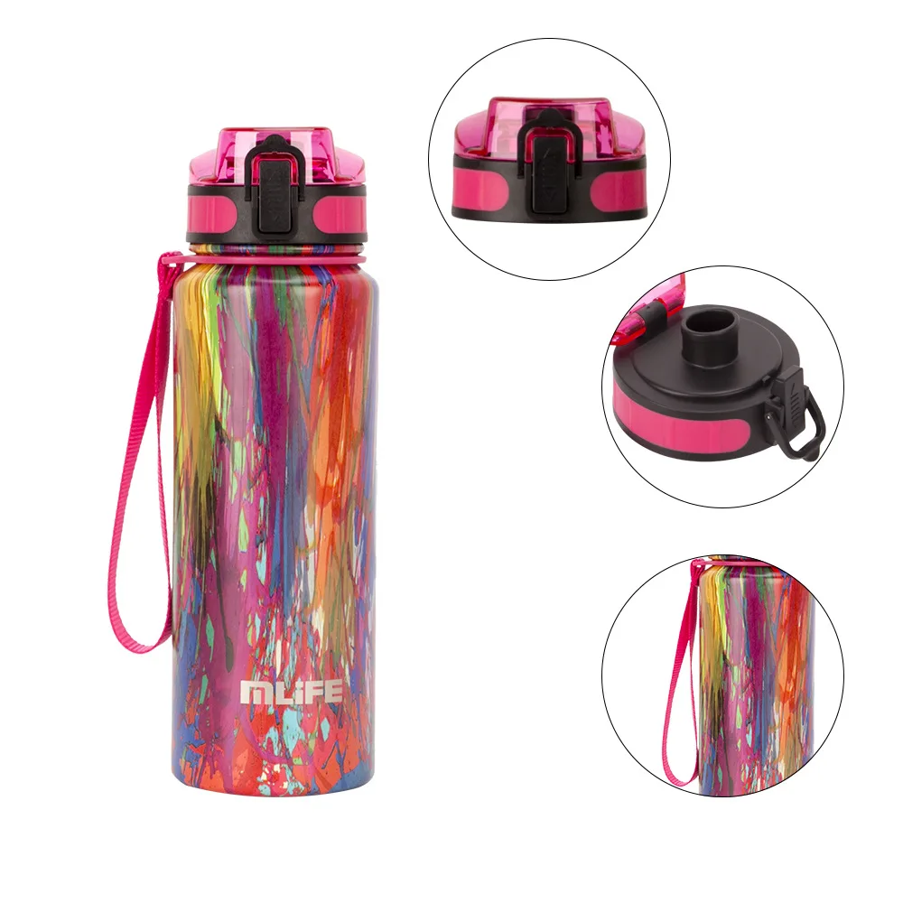 

Large-Volume 750 Ml Outdoor Sports Kettle Stainless Steel Drop-resistant Mountain Climbing Rope Holding Insulated Cup