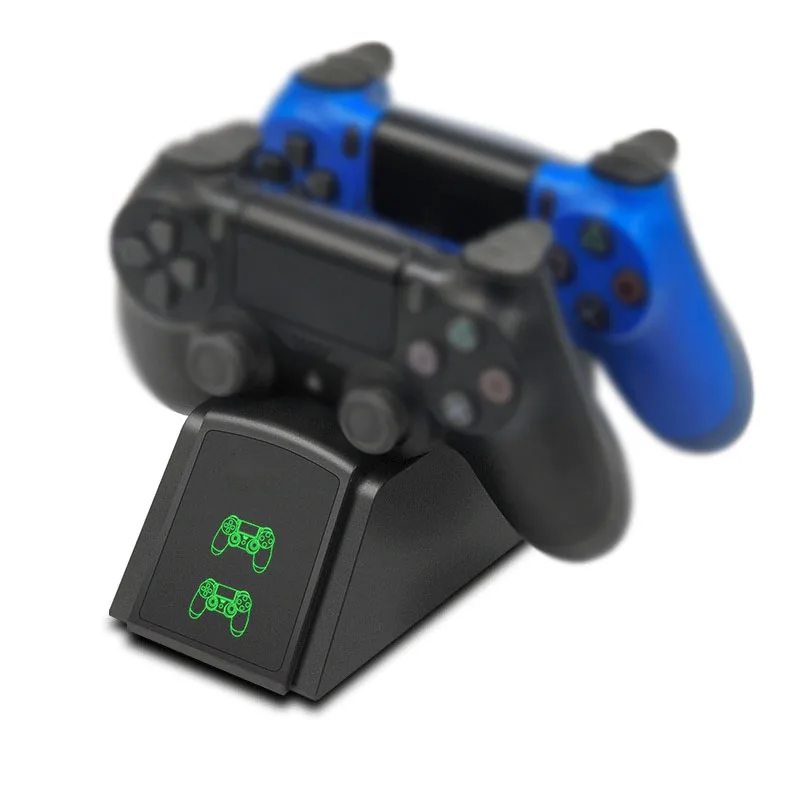 Для PS4 контроллер зарядное устройство usb зарядная док-станция со светодиодный светильник для sony Playstation 4/PS4/Pro/тонкий беспроводной контроллер