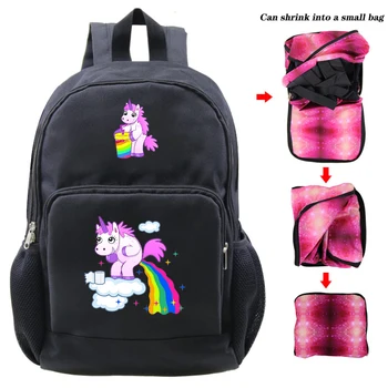 

Casual Pattern School Bags Male Bookbag Solid Unicorn Printing Zipper Laptop Backpacks For Women Men Unisex Casual Backpack