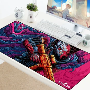 

70x30cm XL Lockedge Large Gaming Mouse Pad Computer Gamer CS GO Keyboard Mouse Mat Hyper Beast CSGO Desk Rubber Mousepad for PC