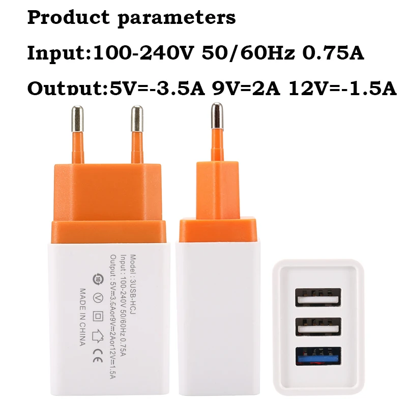 3.5A USB зарядное устройство для iPhone 11 Pro 8 7 iPad быстрое настенное зарядное устройство для samsung Note 10 S10 Xiaomi huawei 3 порта зарядное устройство для мобильного телефона