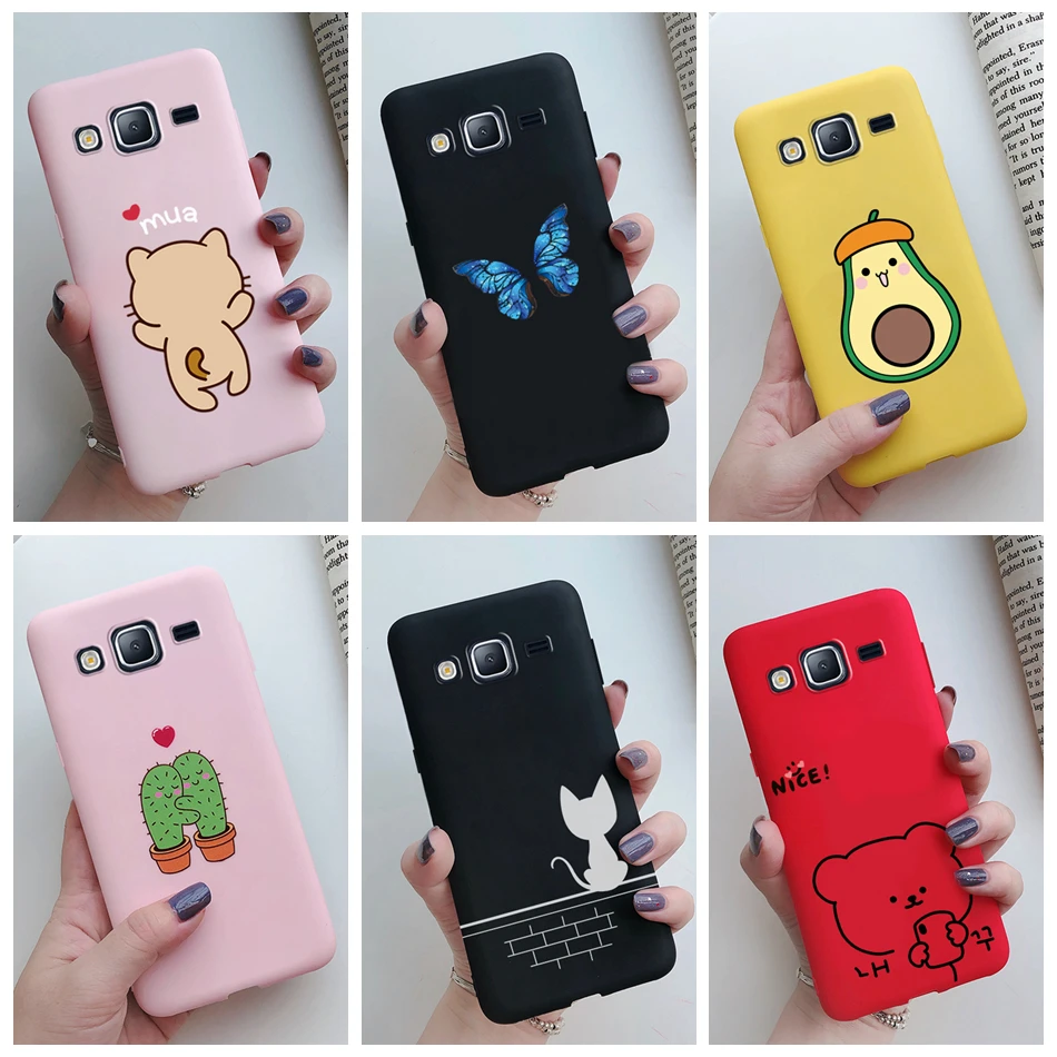 Funda de silicona para Samsung Galaxy J5 2015, carcasa pintada con Gato y Cactus, J5 2015, J500, J500F, J500H|Fundas antigolpes para teléfono| - AliExpress