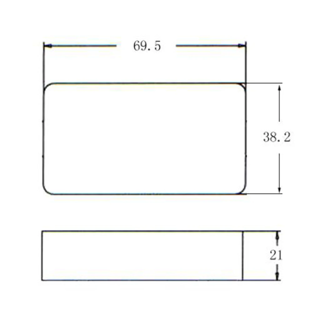 Tooyful 2 Pcs Plastic Sealed Closed Double Coil Guitar Humbucker Pickup Covers No Hole for Electric Guitar Musical Part Decor