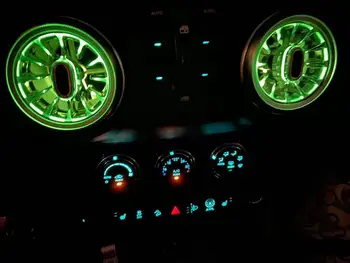 

J368 atmosphere light for jeep for wrangler JK 2007-2017 abs 13 fixed color 32 color breathing mode Air outlet led RGB LANTSUN