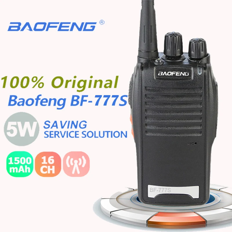 

New Baofeng BF-777S Portable Walkie Talkie UHF 400-470MHz Walkie Talkie 50km Dmr Radio Emisoras De Radioaficionado Radio Scanner