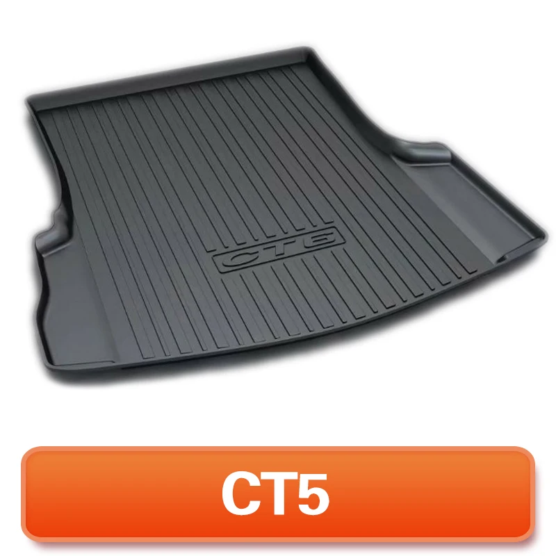 

3D Custom TPO Car Trunk Mats for Cadillac XT5 ATSL XTS CT6 XT6 XT4 SRX 2013-2020 Year No Odor Waterproof Boot Carpets