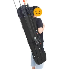 Lixada сумка-Органайзер для удочки и катушки, вместительная практичная холщевая дорожная сумка для переноски, 5 палок и снастей, портативная