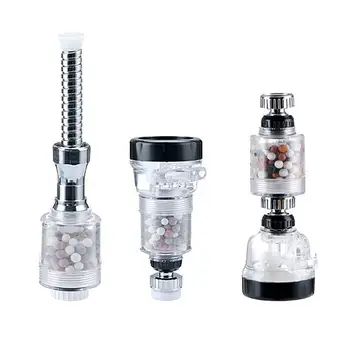 

Anti-splash Rotary Faucet Shower Head Bath Filter Durable Water Saving Tap Nozzle Device Kitchen Household Accessories