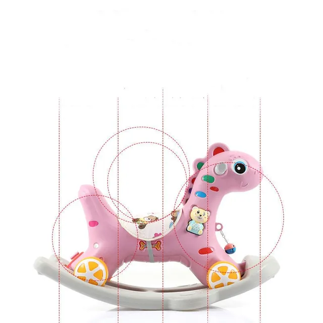 Doki Toy Baby Ride On Toys Unicorn Rocking Horse Baby Rocking Chair Multi-functional Baby Play Toys Baby Walker Indoor Fashion 5