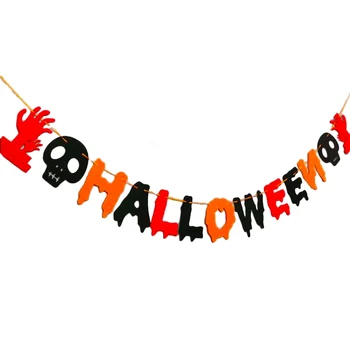 

Brand New String Bunting Flag Banner Halloween Home Bar Garland 3 Meters Halloween Hanging Banner Decor Festival Ghost Banners