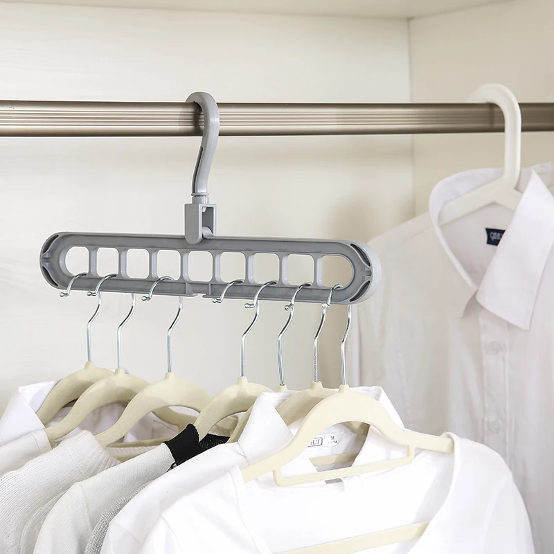 

Multi-port Support Circle Clothes Hanger Clothes Drying Rack Multifunction Plastic Scarf Clothes Hangers Hangers Storage Racks