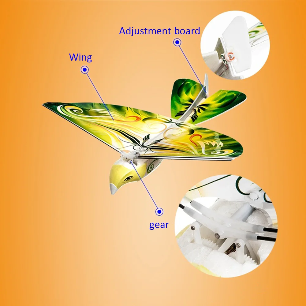 RC Bird RC самолет 2,4 ГГц пульт дистанционного управления E-Bird Летающие птицы электронная мини игрушка-Дрон на дистанционном управлении игрушка для птиц забавная игрушка для аутизма