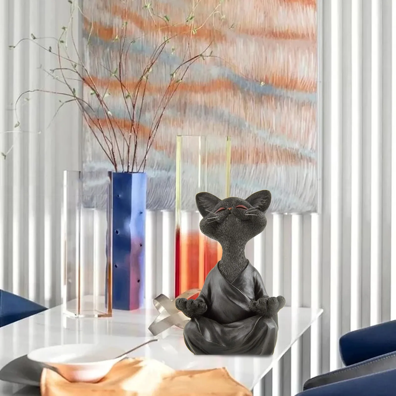 Figurine Chat Noir Nemesis Now 20cm - Résine Peinte Main - Déco Fantaisie Et Collection