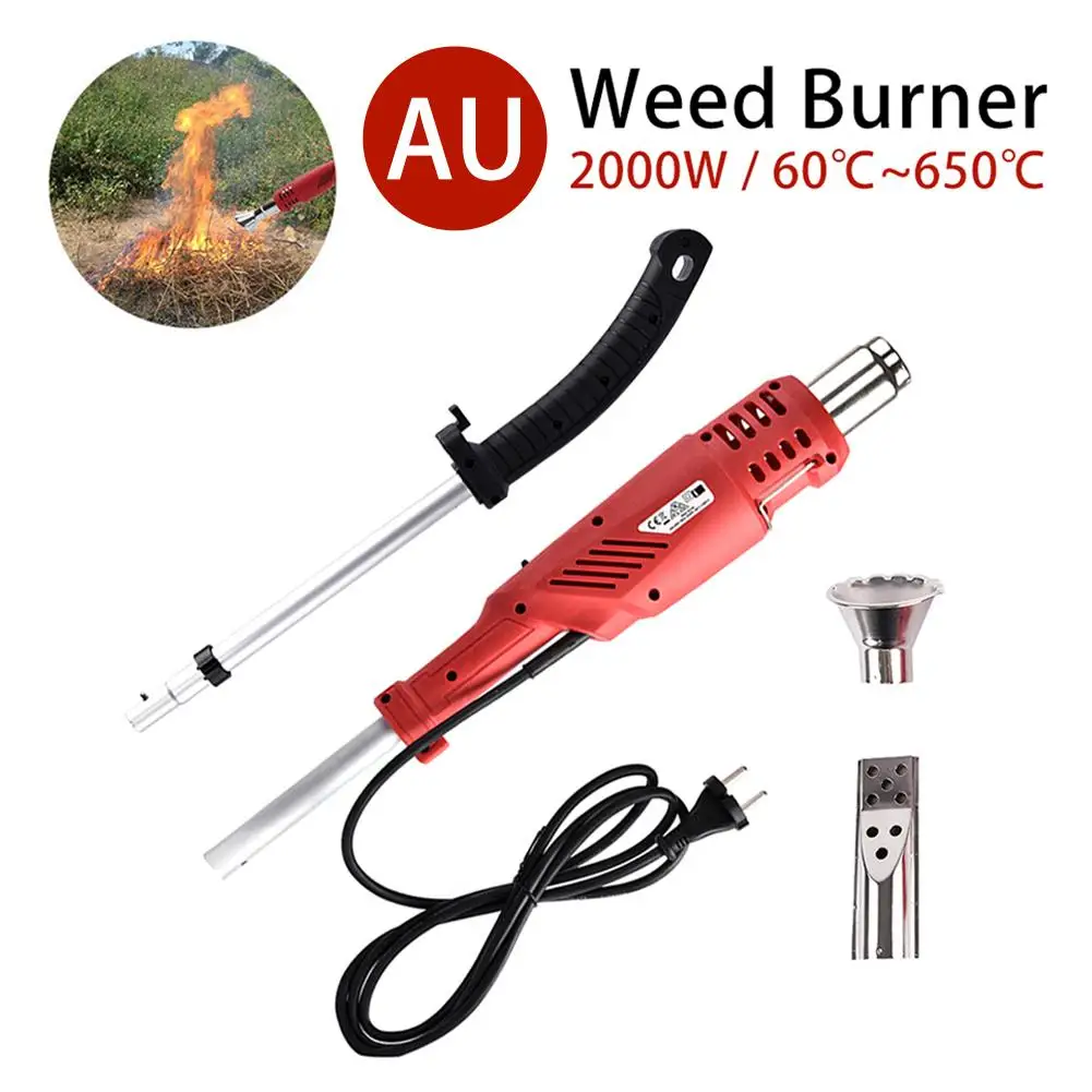 2000 Вт электрическая тепловая Weeder садовая ручка электрическая травяная машина для выжигания сорняков электрическая газонокосилка Weeder электроинструмент - Цвет: AU