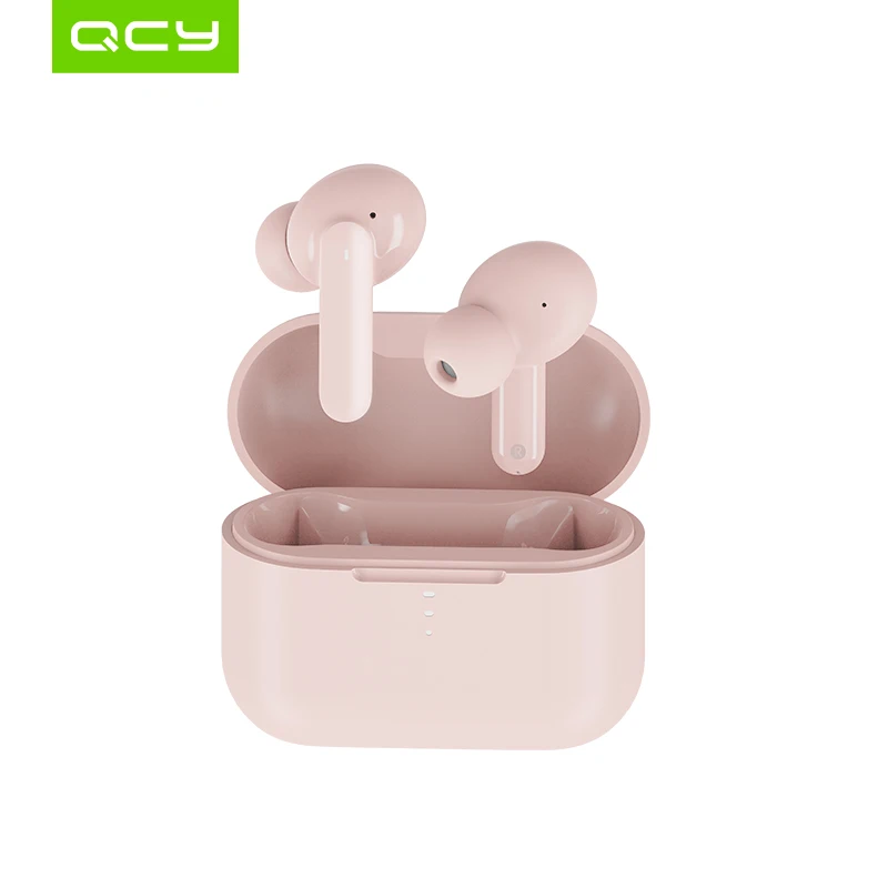 QCY T10 Wireless Bluetooth eadphones 4Mic noise isolation  Dual Armature Driver Headphones Type-C charge