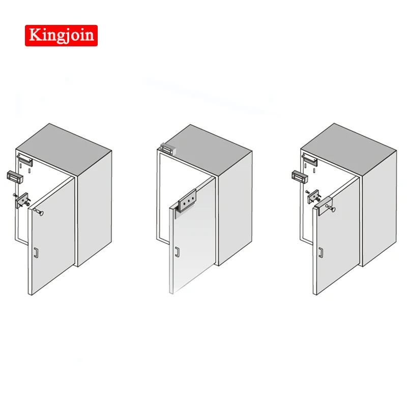 KINGJOIN DC12V/24V 60KG электромагнитный мини замок электронный магнитный дверной