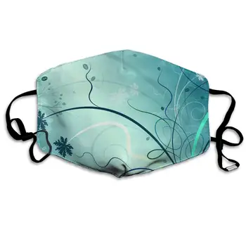 

Flowers Pattern Anti Dust Half Face Mouth Mask, Unisex Cotton Warm Fashion Adjustable Washable Mask