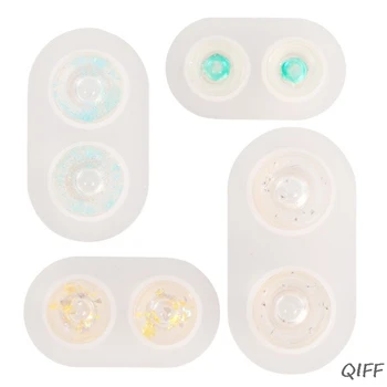 

Pack of 4 Eyeball Dome Silicone Molds Resin Craft Molds for Doll Eyes Casting