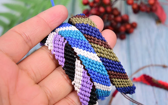 Bordered Chevron Friendship Bracelet sold by Kella Noel Designs on Storenvy